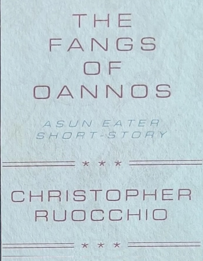 Cover of The Fangs of Oannos